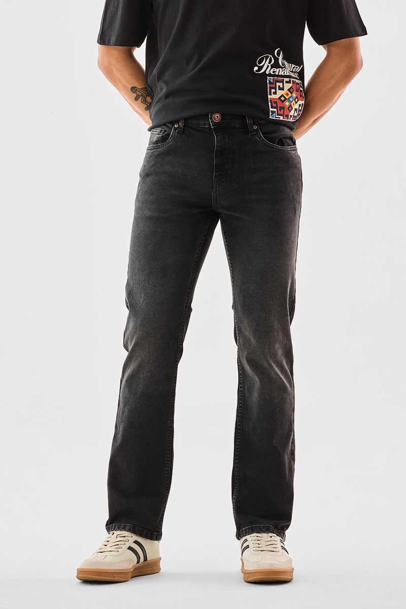 SNITCH Straight Fit Stretch Washed Jeans - Image 1